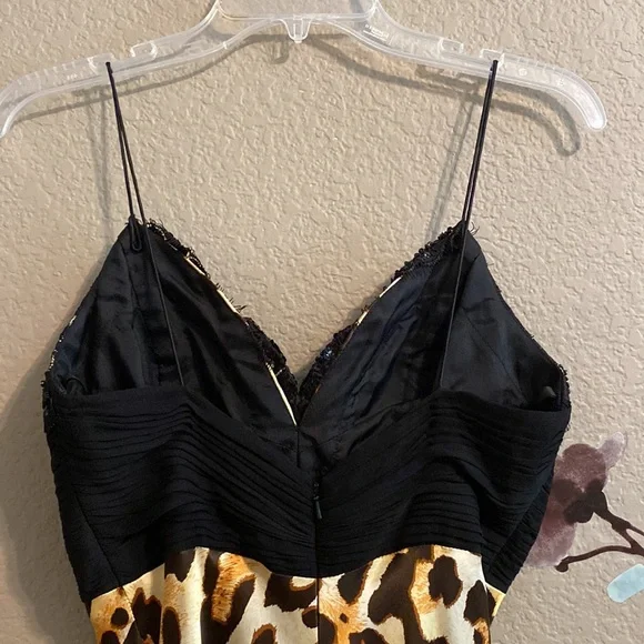 Sherri Hill silk animal print gown 4 - Picture 5 of 11